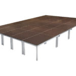 Stagexpress Podestbühne 10x5m 1m Höhe