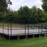 Stagexpress Podestbühne 14x8m 0,6m Höhe VIP Bereich