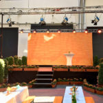 Stagexpress Podestbühne 6x5m 0,8m Höhe Frühlingsfest 48er