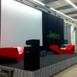 Stagexpress Podestbühne 8x4m 0,6m Höhe Überall Kongress Metastadt