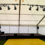 Stagexpress Podestbühne 8x5m 0,6m Höhe Sommerfest Raxplatz