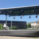 Stagexpress Trailerbühne Lichtpaket XL Kundgebung Heldenplatz