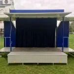 StageXpress Ministage Frontansicht Aufgebaut Wien