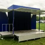 StageXpress Ministage Seitenansicht Links Treppe