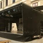 StageXpress TrailerBühne Burghof Praesidentschaftskanzlei