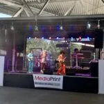 StageXpress TrailerBühne Mediaprint Jubilaeumsfeier