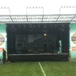 StageXpress TrailerBühne Rapid Allianz Stadion Weihnachtsfeier